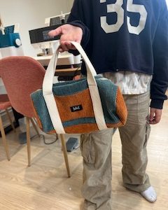 Sac cousu lors du Stage couture enfant JulieT studio couture