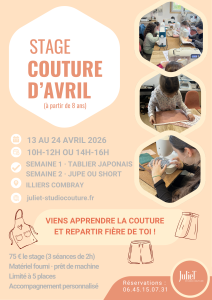 VIENS COUDRE TON TABLIER? JUPE OU SHORT DANS UNE SUPER AMBIANCE BEINVEILLANTE