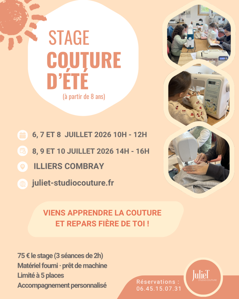 Stage couture enfant JulieT studio couture